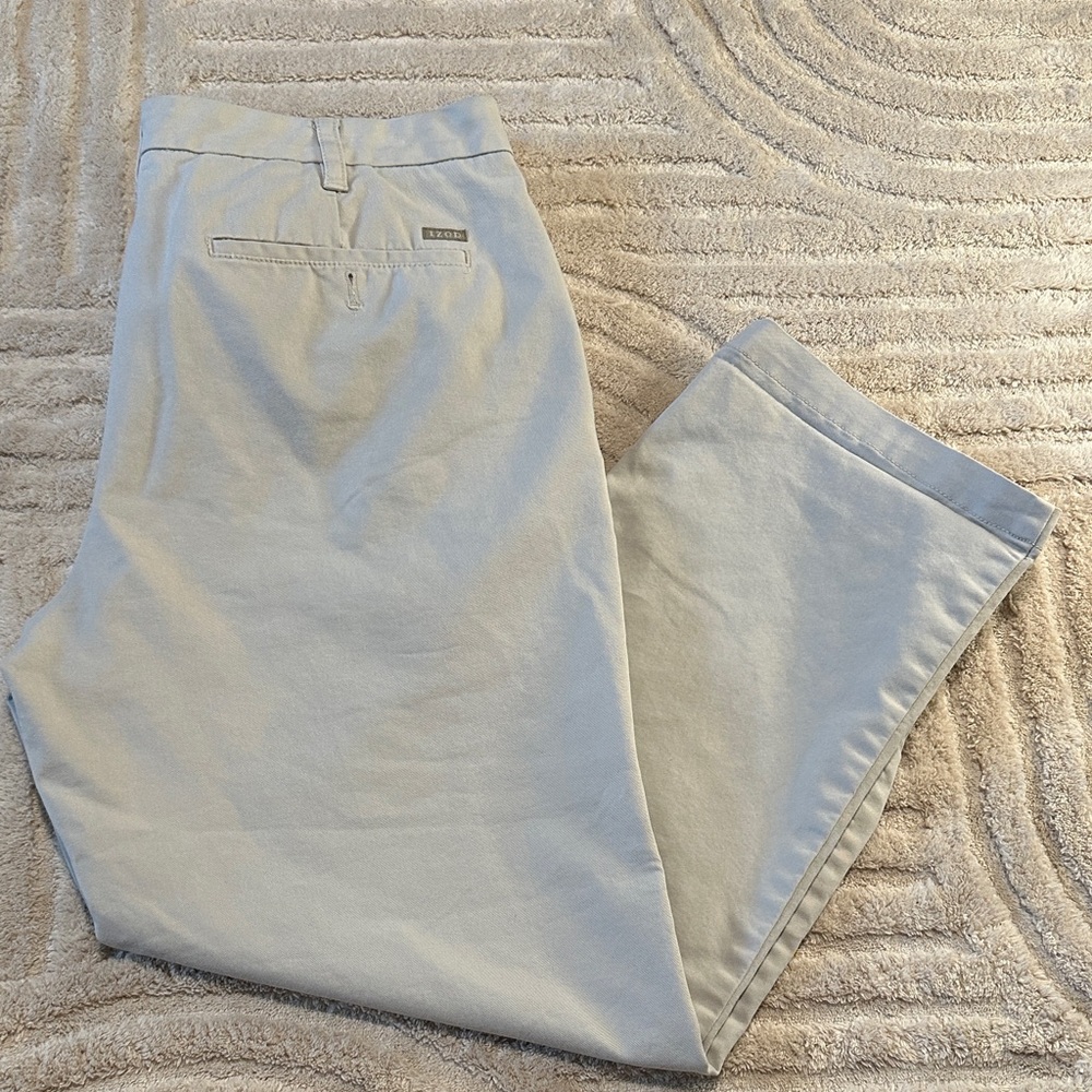 Izod Beige Straight Fit Chino Pants 38 X 30. - Picture 3 of 4